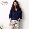 Pyjama pour femme en Coton à manches - Ref 2993118