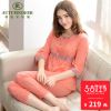 Pyjama pour femme en Coton à manches - Ref 2993709