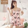 Pyjama pour femme en Coton à sling - Ref 2994857