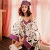 Pyjama pour femme en Coton à manches - Ref 2995221