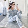 Pyjama pour femme à manches longues - Ref 2996199
