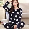 Pyjama pour femme à manches longues - Ref 2996355