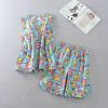 Pyjama pour femme à manche courte - Ref 2999687