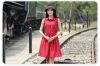 Robe Chemise Rouge avec petits Points - Ref 1321