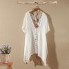 Robe Chemise Blanche Cardigan en coton - Ref 1335