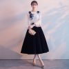 Robe de soirée manchon lanterne - Ref 3211199