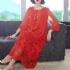 Robe femme BAY RUIFEN en soie - Ref 3326773
