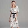 Robe femme CHARLOTTE ANGLE en soie - Ref 3326821