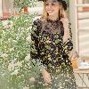 Robe femme BELLE POESIE en soie - Ref 3326822