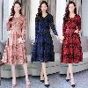 Robe femme en Velours d or - Ref 3327148