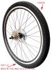 Roues de vélo JIECHI 26 pouces - Ref 2368328