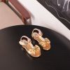 Sandales enfants en PU BELLA NEWMAN avec perles pour été - semelle plastique Ref 1052595