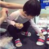 Sandales enfants coutures en cuir pour été - semelle PU Ref 1053059