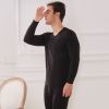 Sous-vêtement chaud jeunesse simple en coton - Ref 748044