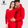 Sous-vêtement chaud jeunesse PLAYBOY simple en coton - Ref 748773