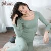 Sous-vêtement chaud jeunesse simple en coton - Ref 768812