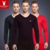 Sous-vêtement thermo jeunesse PLAYBOY simple en coton - Ref 750930