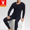 Sous-vêtement thermo jeunesse PLAYBOY simple en coton - Ref 753004