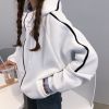 Sweatshirt femme DOMERJOE DUO MEIZHEN en Coton - Ref 3214228