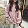 Sweatshirt femme KHOM en Coton - Ref 3216020