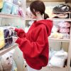 Sweatshirt femme LAN YIYI en Coton - Ref 3216563