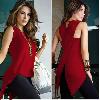 T-shirt Chemise femmes dos fendu - Ref 3428573