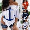 T-shirt Robe ancre de bateau - Ref 3428569