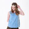 T-shirt femme en Coton et lin - Ref 3314854