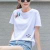 T-shirt femme en coton - Ref 3433767