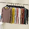 T shirt femme en Coton côtelé - Ref 3315874