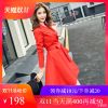 Trench pour femme MEILIQICHEN en Polyester - Ref 3226283
