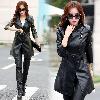 Veste cuir femme KAFRANDI en PU - Ref 3331391