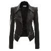 Veste cuir femme en PU - Ref 3447550