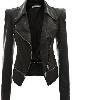 Veste en cuir femme en PU - Ref 3447360