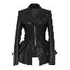 Veste en cuir femme en PU - Ref 3447477