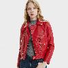 Veste en cuir femme en PU - Ref 3447605