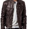 Veste en cuir homme - Ref 3443642