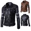 Veste en cuir homme - Ref 3443705