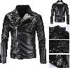 Veste en cuir homme - Ref 3443853