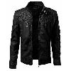 Veste en cuir homme - Ref 3443856