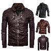 Veste en cuir homme - Ref 3443925