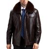 Veste en cuir homme - Ref 3443939