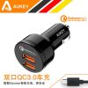 chargeur AUKEY 2.4A, 2A - Ref 1291419