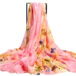 Foulard pour femme en mousseline de soie - Ref 1926152