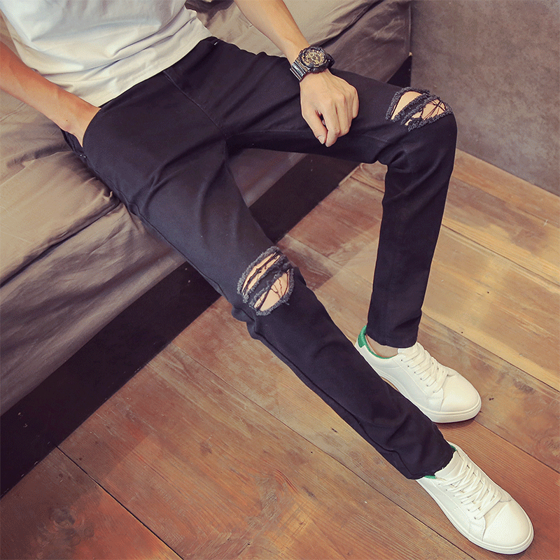 Jeans pour adolescent pieds Slim été - Ref 1461969