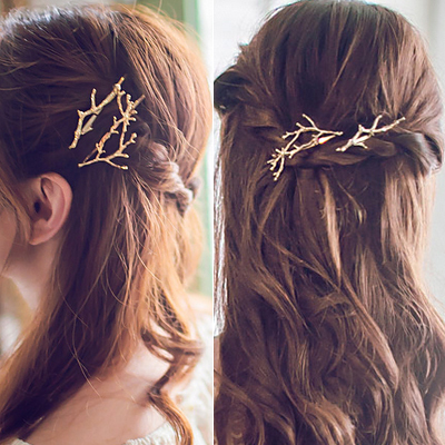 Accessoire cheveux en Alliage argenté ou plaqué or - Ref 1197106