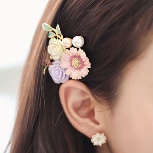 Accessoire cheveux en Alliage argenté ou plaqué or - Ref 1208935