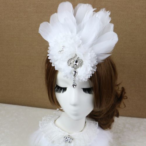 Accessoire coiffure en Laine plumes - Ref 1202977