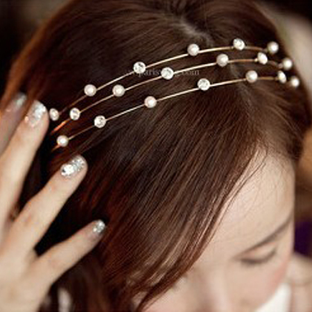 Accessoire coiffure en Alliage argenté ou plaqué or - Ref 1203031