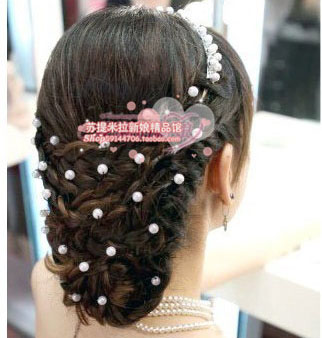 Accessoire coiffure en perlé - Ref 1204034